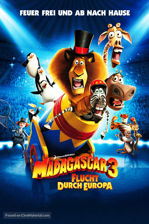 Madagascar 3: Europe&#039;s Most Wanted - German Movie Poster