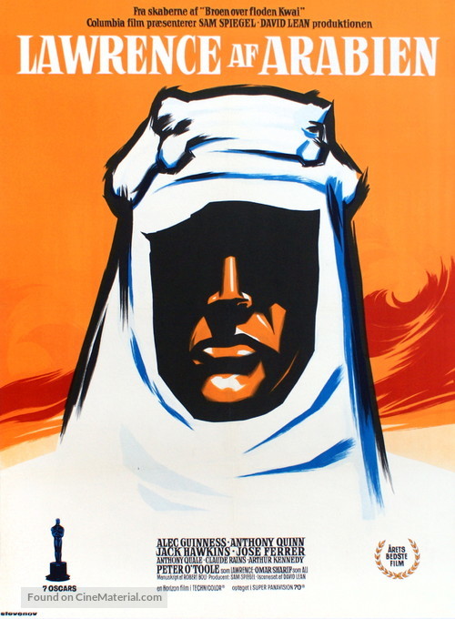 Lawrence of Arabia - Danish Movie Poster