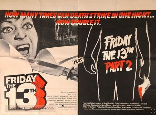 Friday the 13th - British Combo movie poster