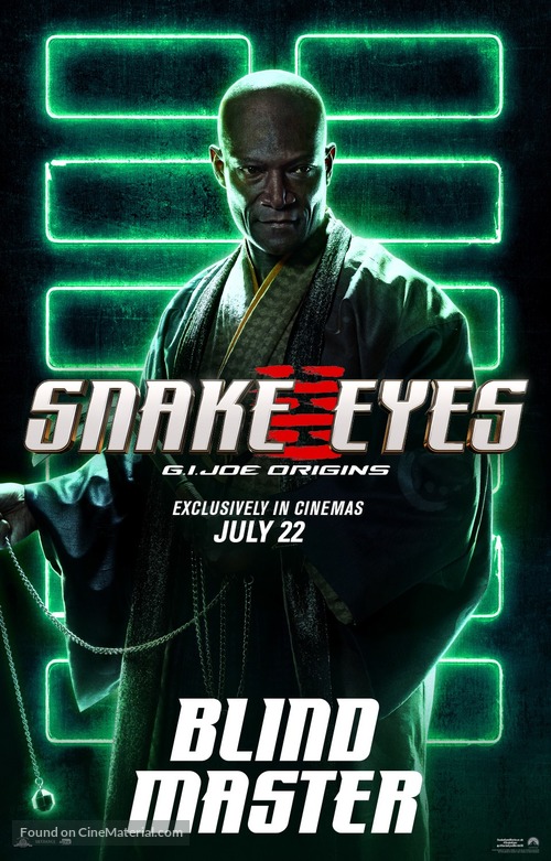 Snake Eyes: G.I. Joe Origins - Singaporean Movie Poster