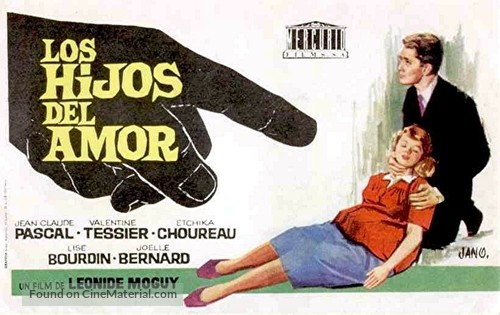 Les enfants de l&#039;amour - Spanish Movie Poster