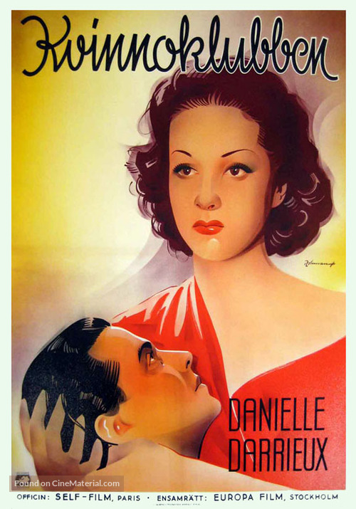 Club de femmes - Swedish Movie Poster