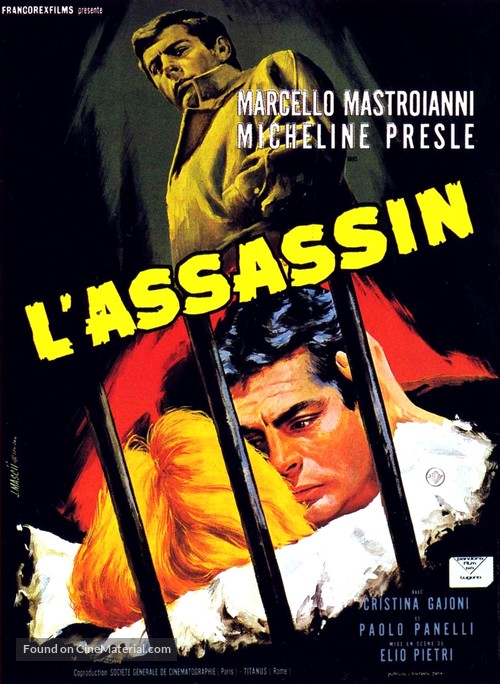 L&#039;assassino - French Movie Poster