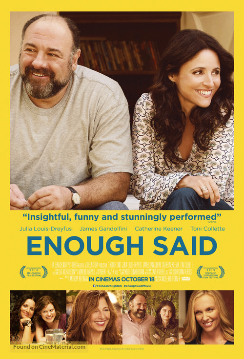 Enough Said - British Movie Poster