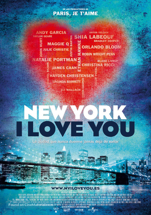 New York, I Love You - Spanish Movie Poster