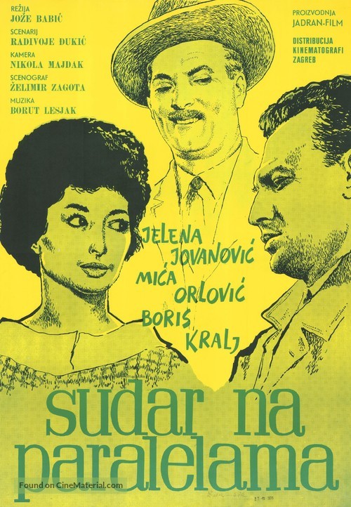 Sudar na paralelama - Yugoslav Movie Poster