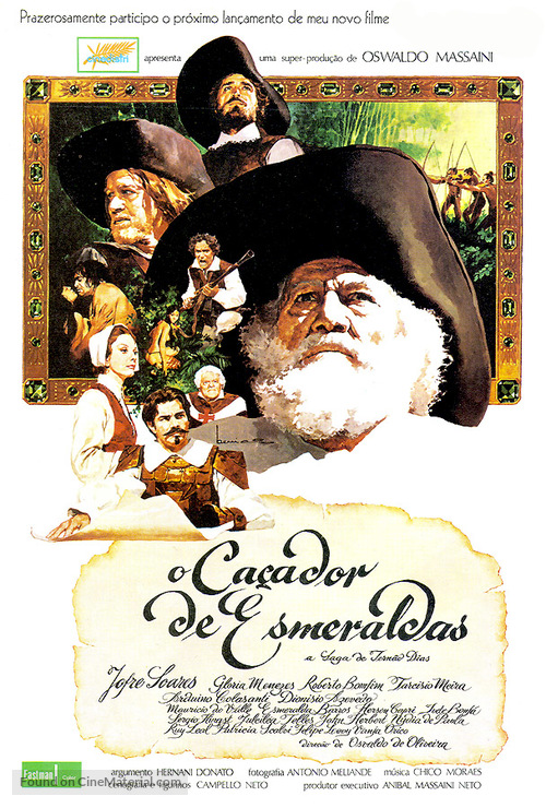 O Ca&ccedil;ador de Esmeraldas - Brazilian Movie Poster