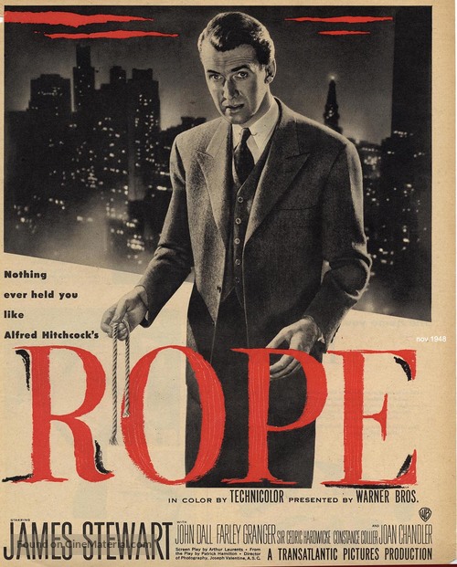 Rope (1948) movie poster