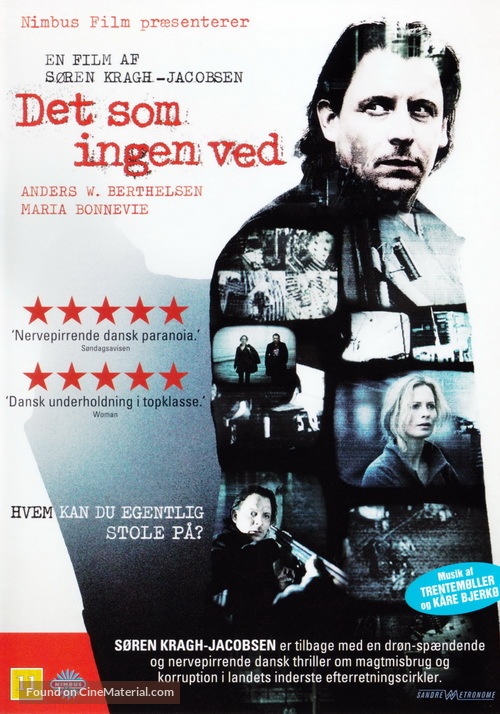 Det som ingen ved - Danish DVD movie cover