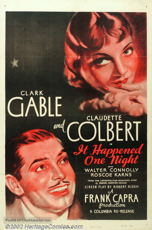It Happened One Night - Re-release movie poster