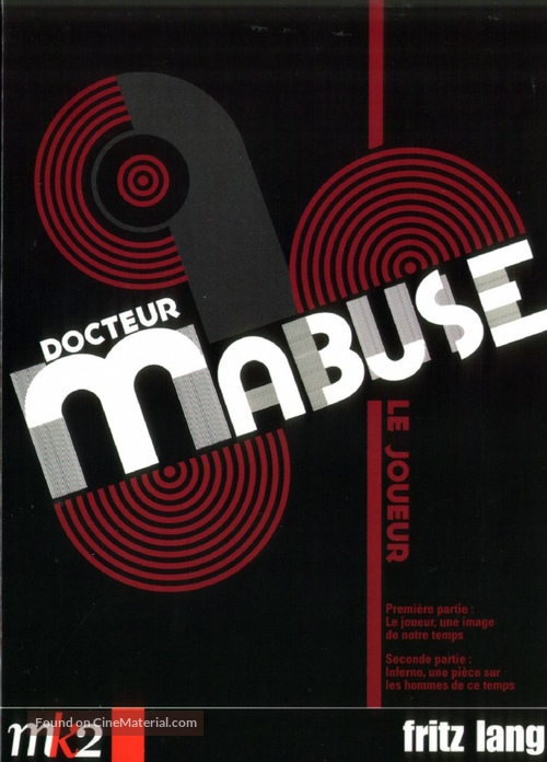 Dr. Mabuse, der Spieler - Ein Bild der Zeit - French DVD movie cover