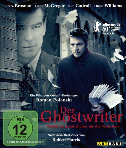 The Ghost Writer - German Blu-Ray movie cover