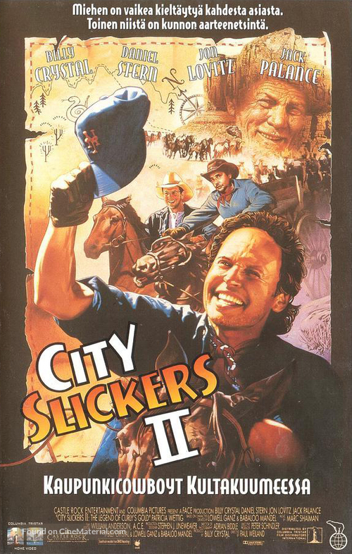 City Slickers II: The Legend of Curly&#039;s Gold - Finnish VHS movie cover