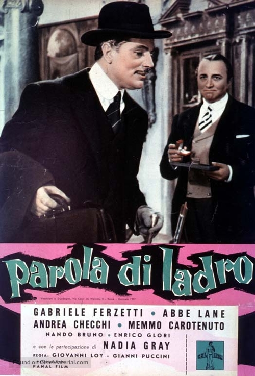 Parola di ladro - Italian Movie Poster