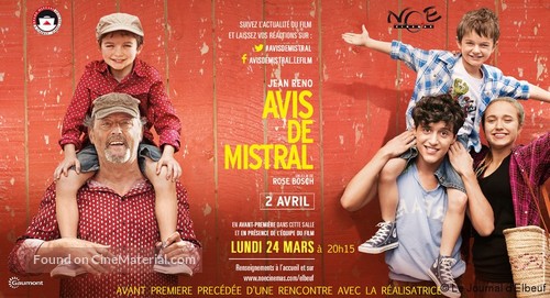 Avis de mistral - French Movie Poster