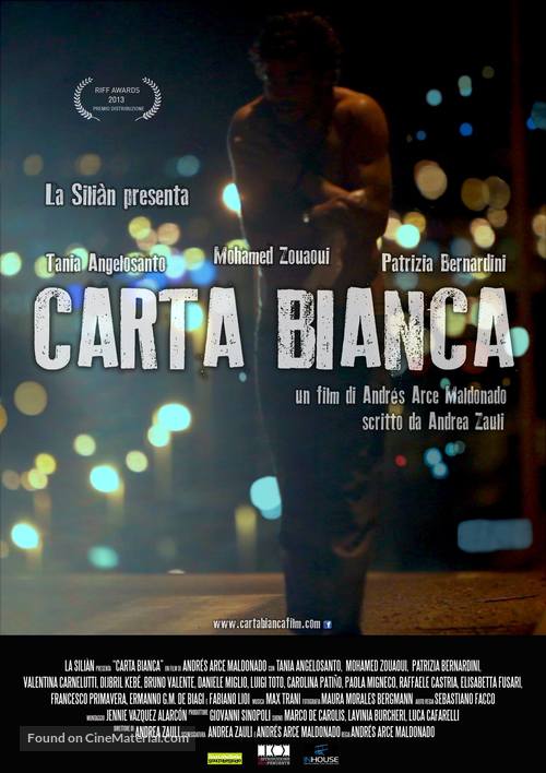 Carta bianca - Italian Movie Poster