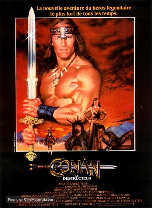 Conan The Destroyer - French Movie Poster