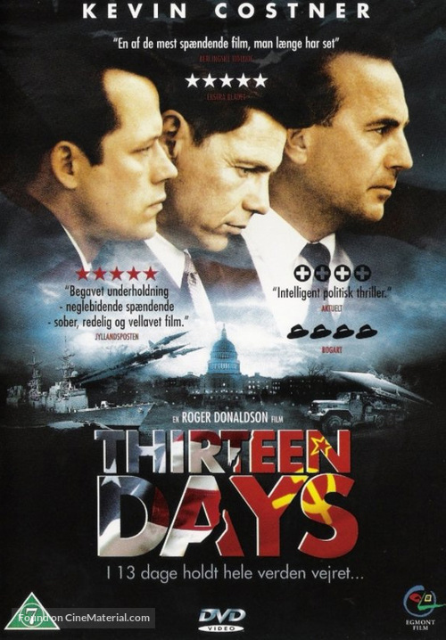 Thirteen Days - Danish DVD movie cover