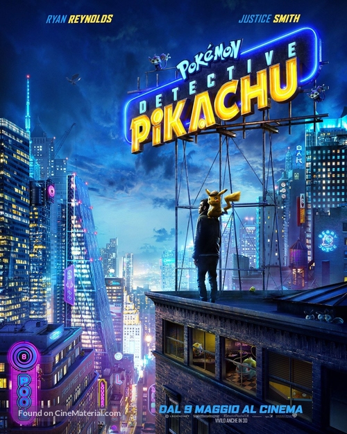 Pok&eacute;mon: Detective Pikachu - Italian Movie Poster