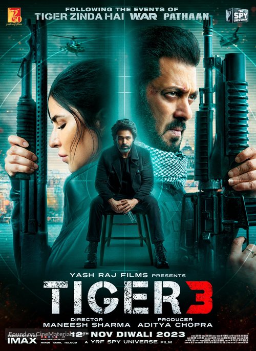 Tiger 3 - Indian Movie Poster