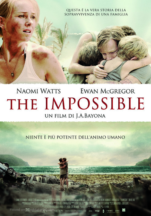 Lo imposible - Italian Movie Poster