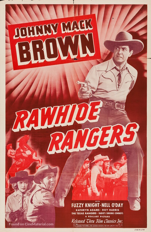 Rawhide Rangers - Re-release movie poster