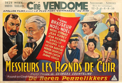 Messieurs les ronds de cuir - Belgian Movie Poster