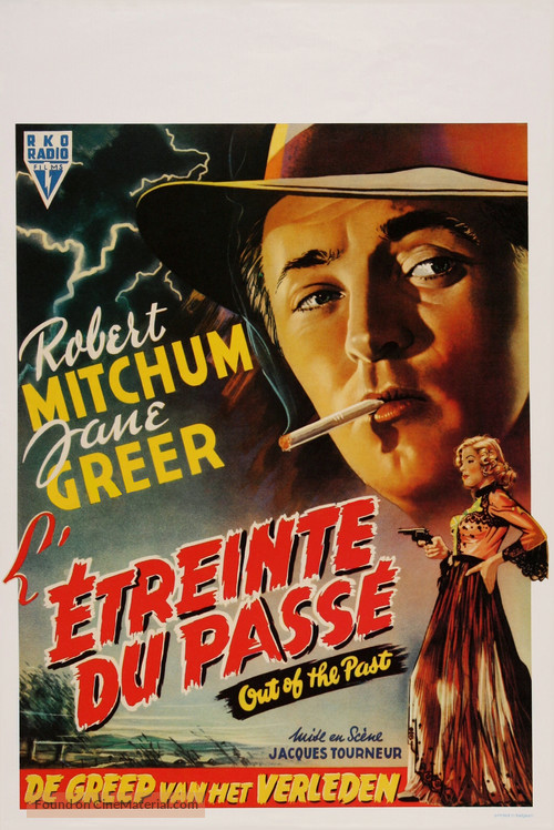 Out of the Past - Belgian Movie Poster