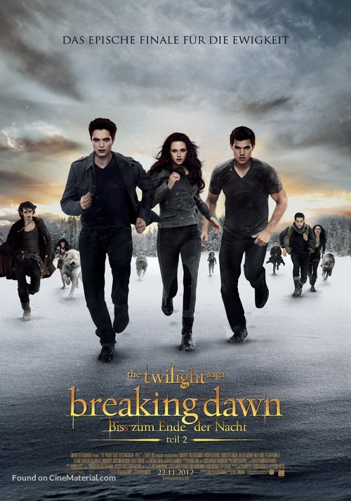 The Twilight Saga: Breaking Dawn - Part 2 - Swiss Movie Poster