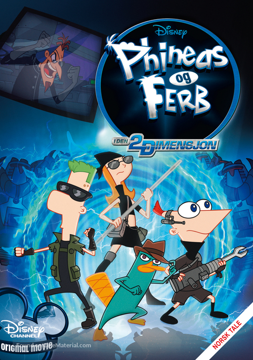 Phineas and Ferb: Across the Second Dimension - Norwegian DVD movie cover