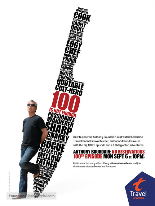 &quot;Anthony Bourdain: No Reservations&quot; - Movie Poster