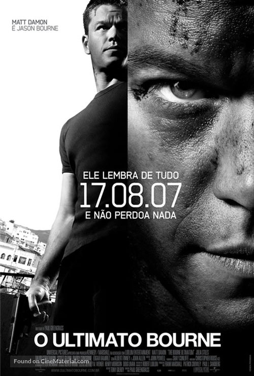 The Bourne Ultimatum - Brazilian Movie Poster