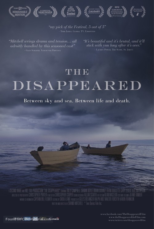 The Disappeared - Canadian Movie Poster