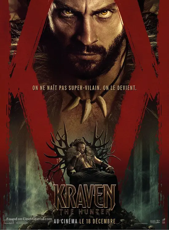 Kraven the Hunter - French Movie Poster