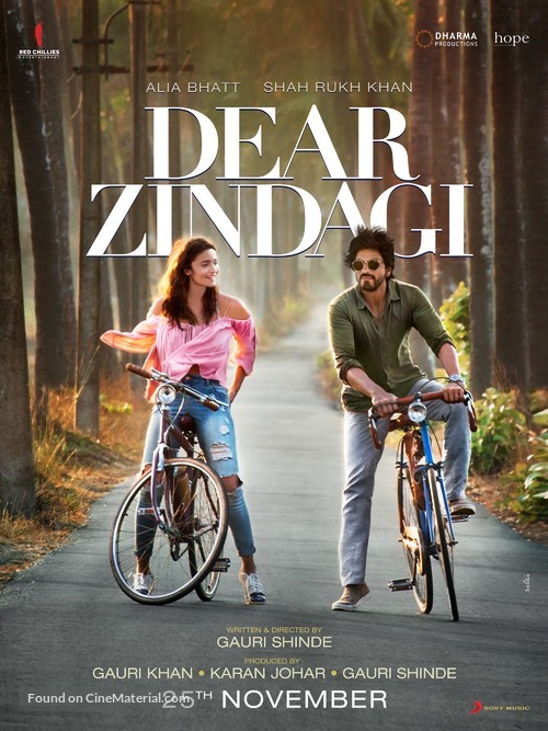 Dear Zindagi - Indian Movie Poster