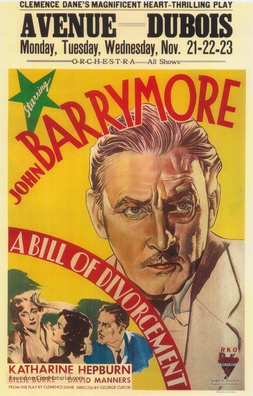 A Bill of Divorcement - Movie Poster