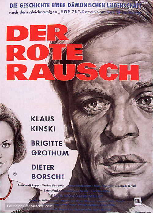 Der rote Rausch - German Movie Poster