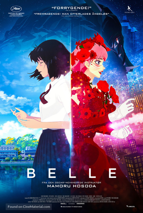 Belle: Ryu to Sobakasu no Hime - Danish Movie Poster