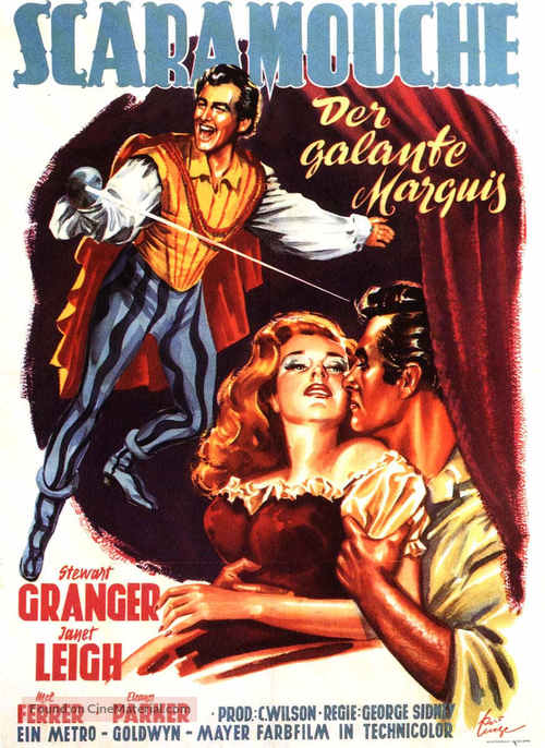 Scaramouche - German Movie Poster