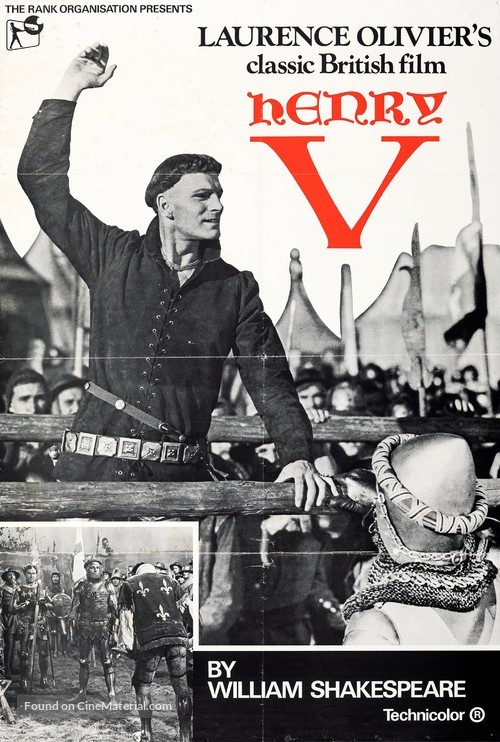 Henry V - British Re-release movie poster