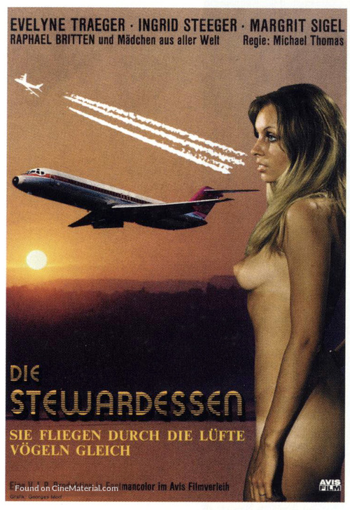 Die stewardessen - German Movie Poster