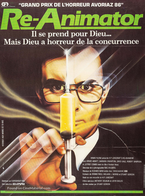 Re-Animator - French Movie Poster
