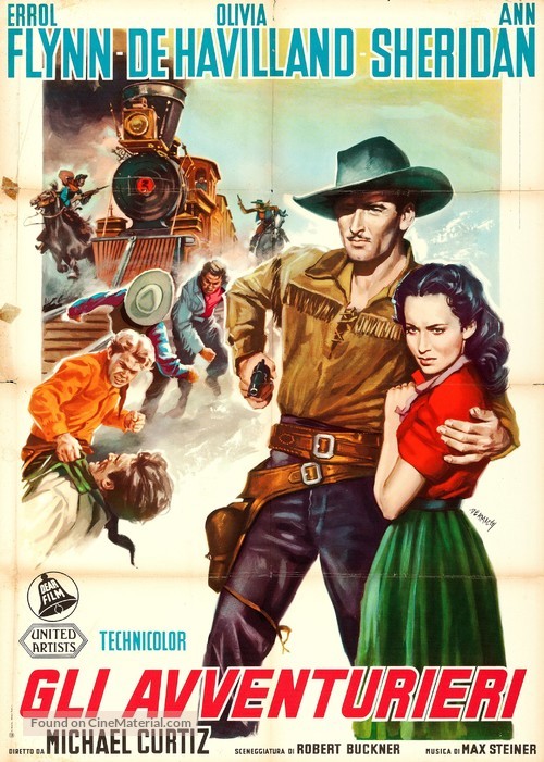 Dodge City - Italian Re-release movie poster