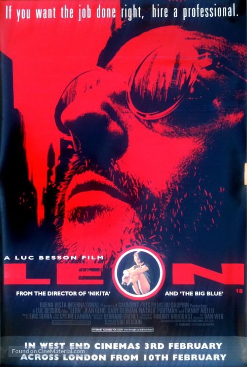 L&eacute;on: The Professional - British Movie Poster