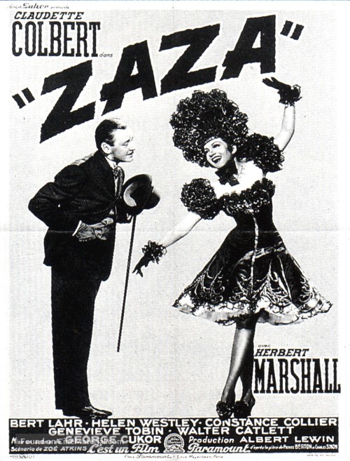 Zaza - French Movie Poster