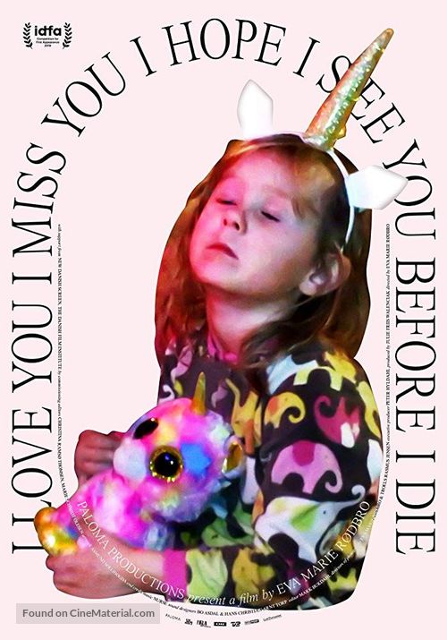 I Love You I Miss You I Hope I See You Before I Die - Danish Movie Poster