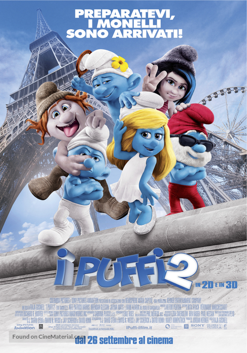 The Smurfs 2 - Italian Movie Poster