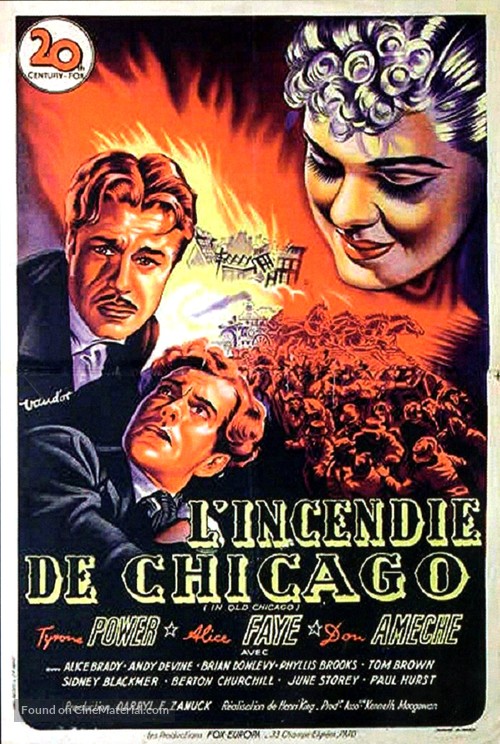 In Old Chicago - French Movie Poster