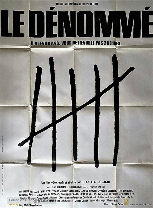 Le d&eacute;nomm&eacute; (Oublie que tu es un homme) - French Movie Poster