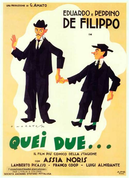 Quei due - Italian Theatrical movie poster